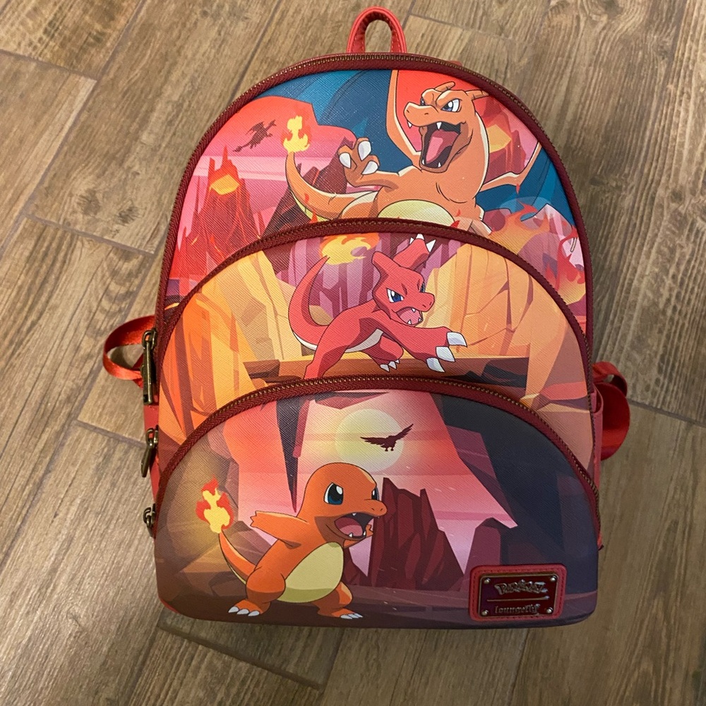 Lounge Fly Mini Backpack Pokémon Charmander Evolution New with Tags